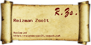 Reizman Zsolt névjegykártya